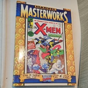 Marvel Masterworks X-Men Comic with Red and Blue Cover